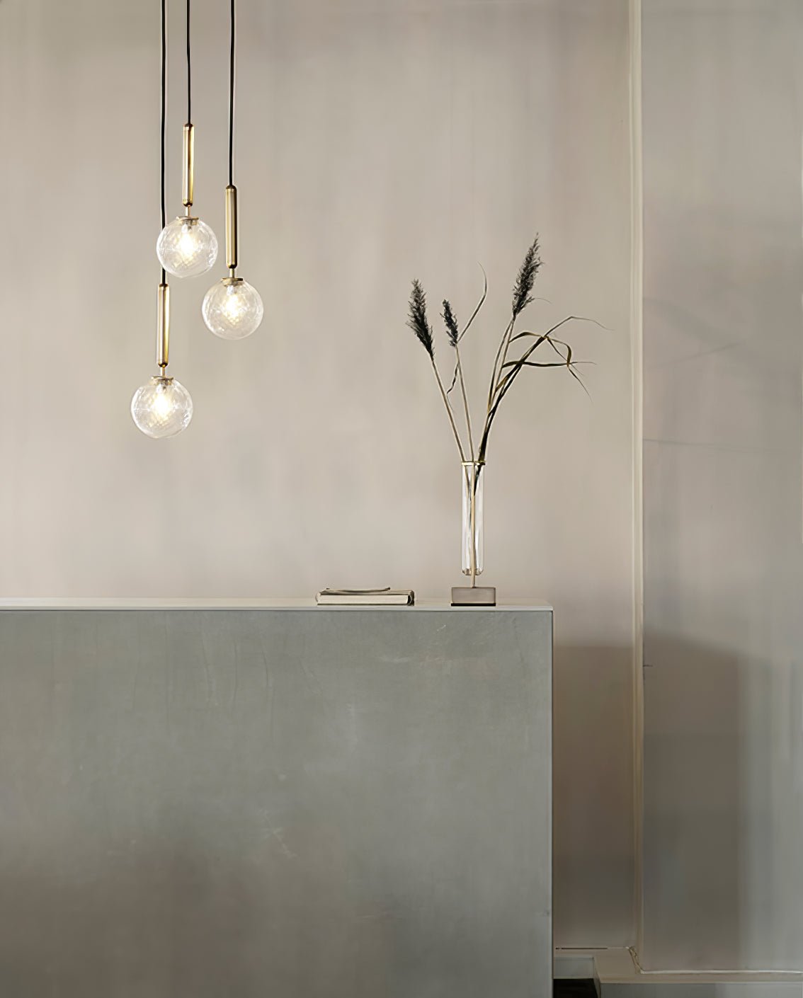 Teloza Brass Industrial Pendant Light-Neutral Decor