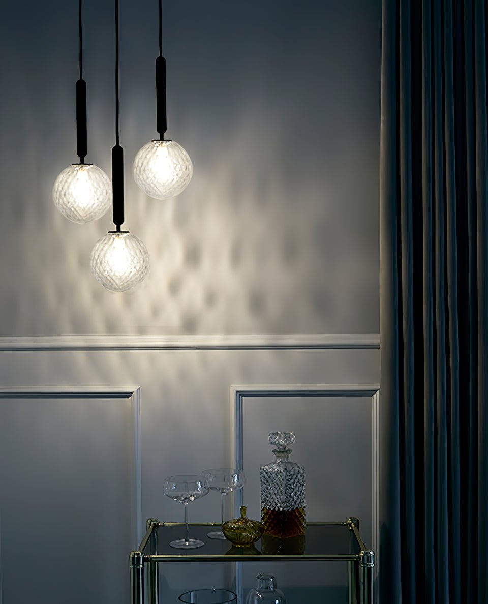 Azorila Modern Minimalist Swag Brass Glass Pendant Light-Neutral Decor