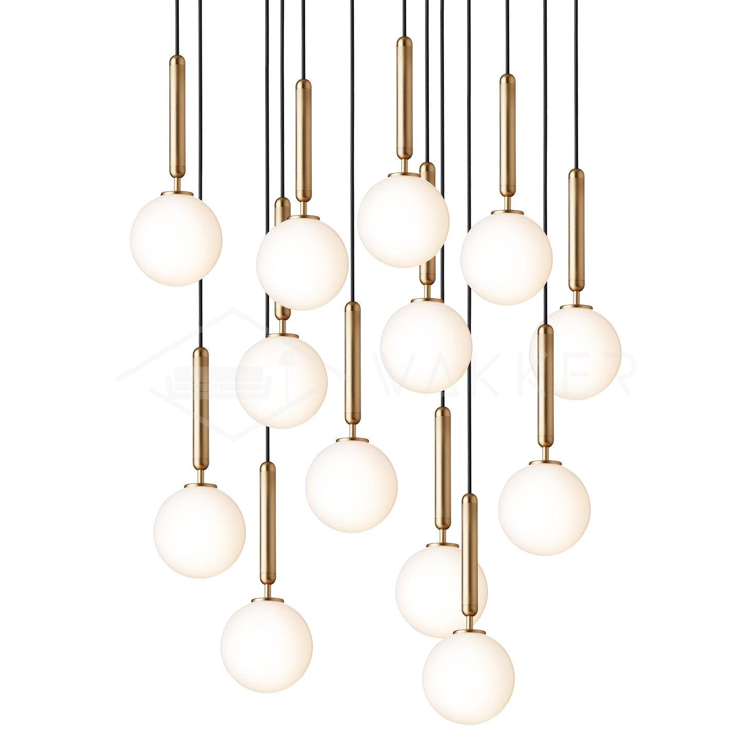 Aurelion Brass Industrial Pendant Light-Neutral Decor