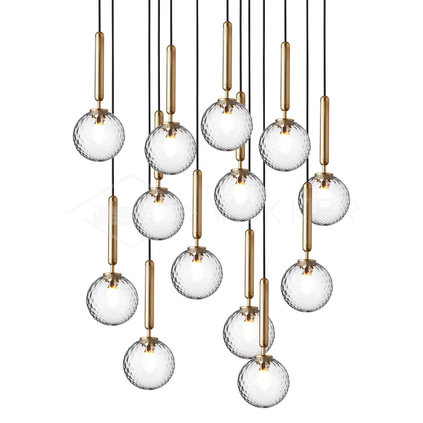 Aurelion Brass Industrial Pendant Light-Neutral Decor