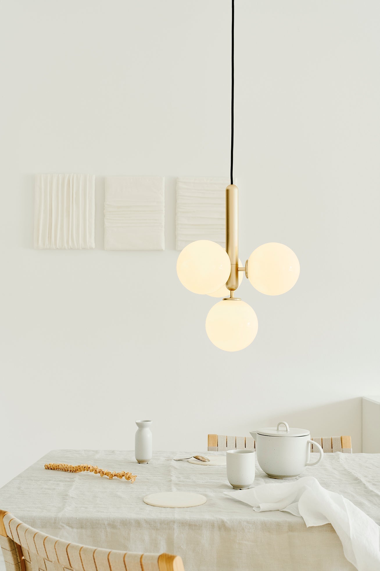 Aurelion Brass Industrial Pendant Light-Neutral Decor