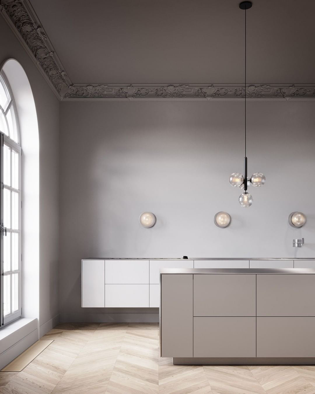 Aurelion Brass Industrial Pendant Light-Neutral Decor
