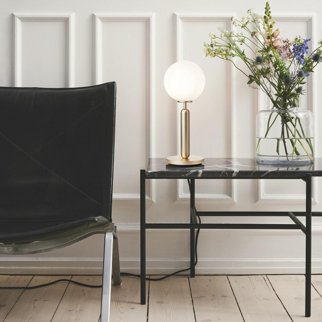 Noah Minimalist Glass Table Lamp-Neutral Decor