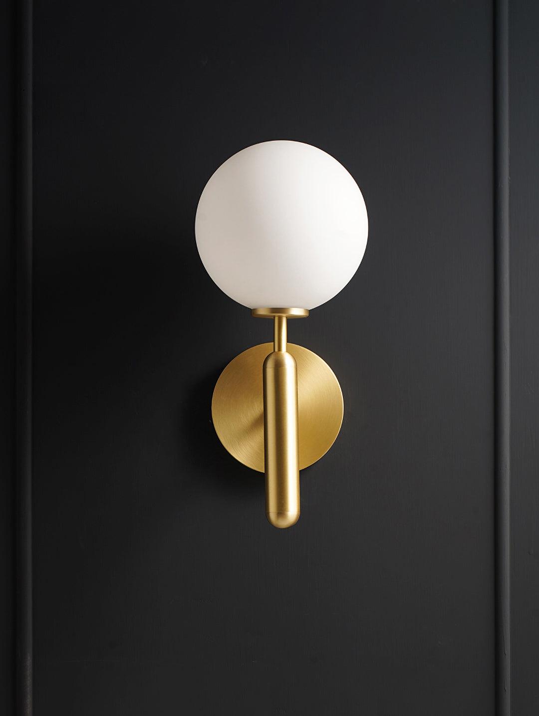 Kynlo Wall Lamp Plug In Glass Globe Nordic-Neutral Decor