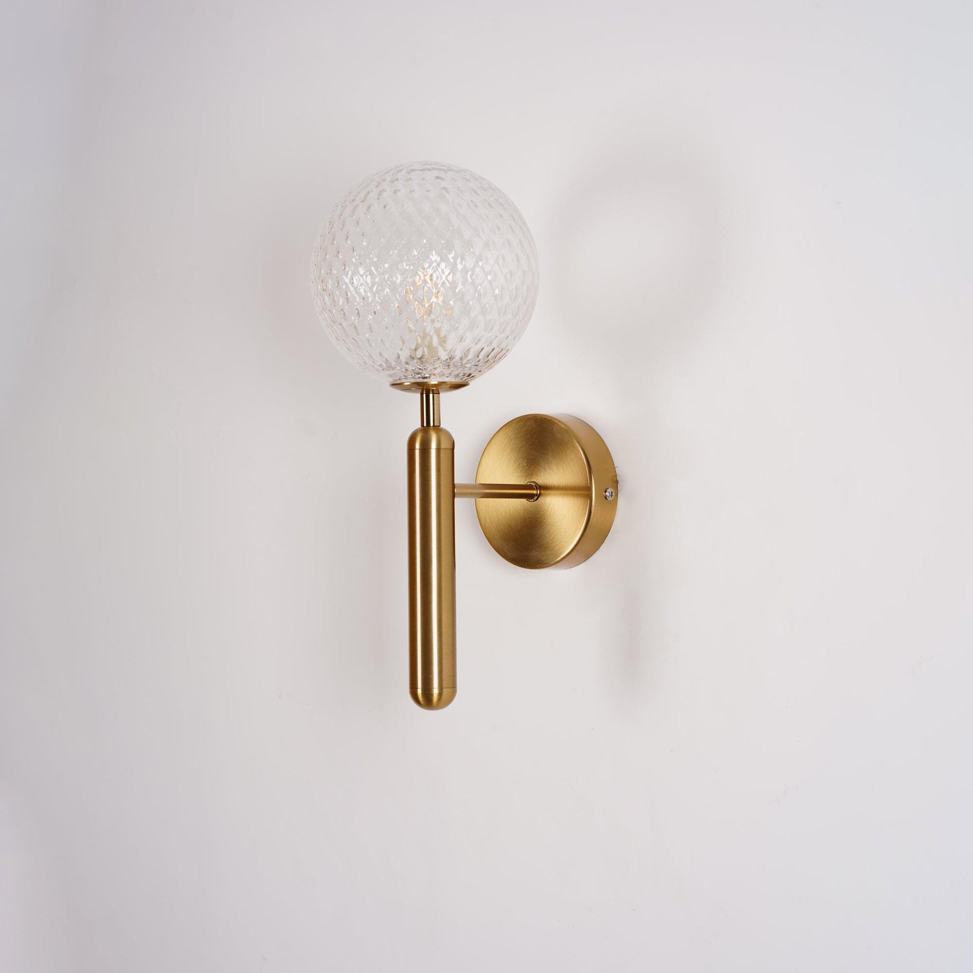 Kynlo Wall Lamp Plug In Glass Globe Nordic-Neutral Decor