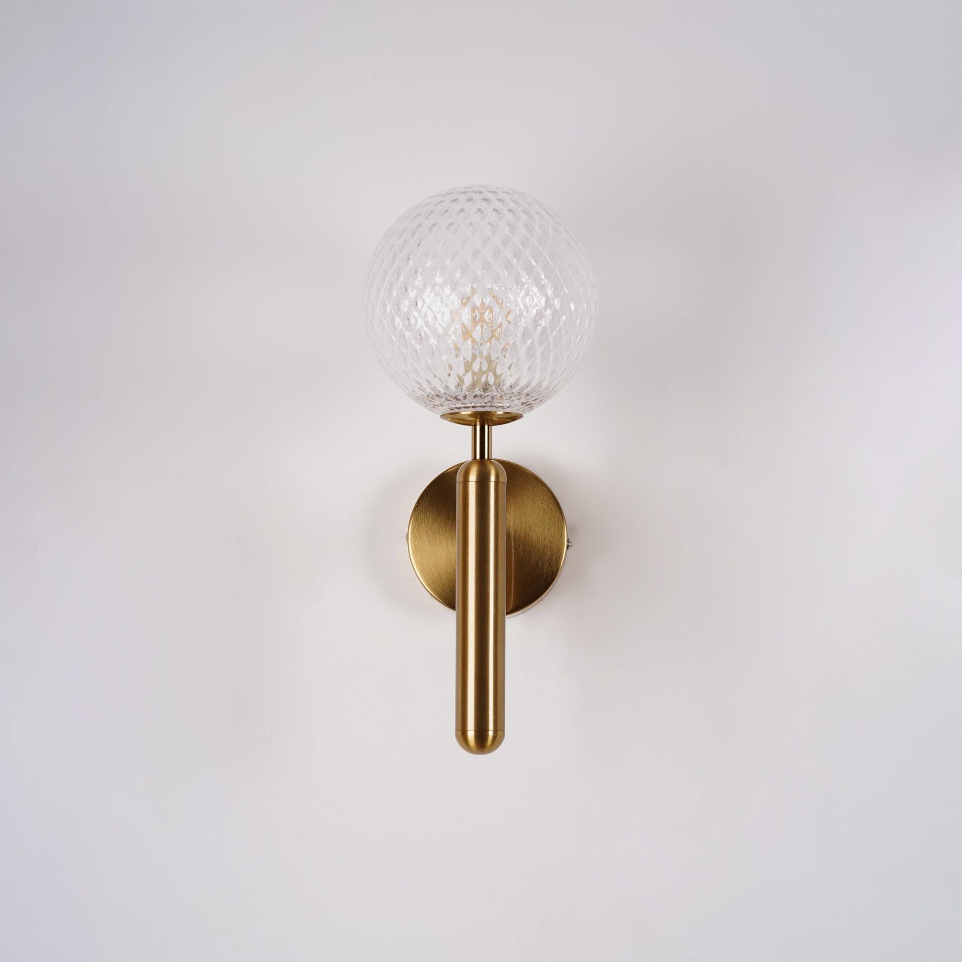 Kynlo Wall Lamp Plug In Glass Globe Nordic-Neutral Decor