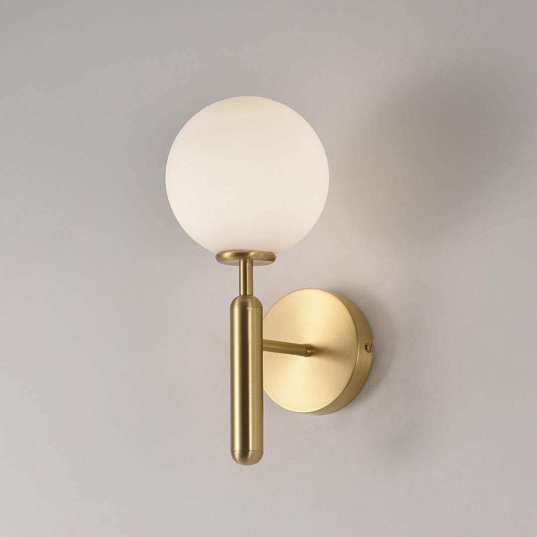 Ilirila Modern Minimalist Brass Glass Wall Light-Neutral Decor