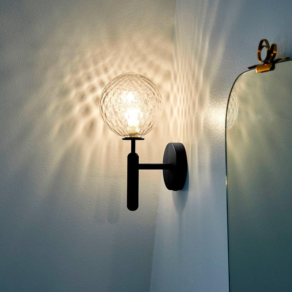 Kynlo Wall Lamp Plug In Glass Globe Nordic-Neutral Decor