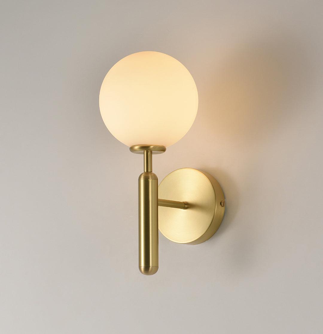 Kynlo Wall Lamp Plug In Glass Globe Nordic-Neutral Decor