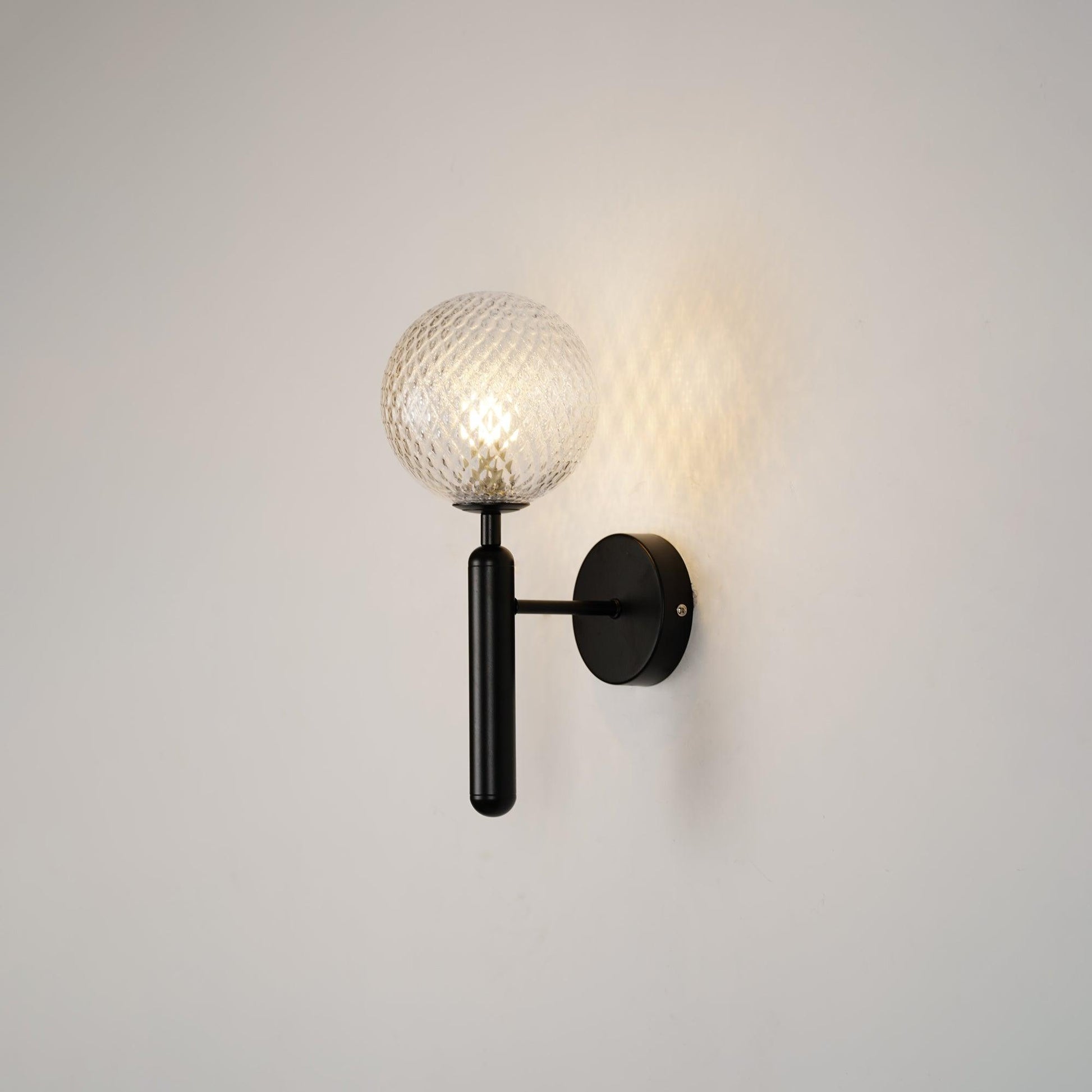 Kynlo Wall Lamp Plug In Glass Globe Nordic-Neutral Decor