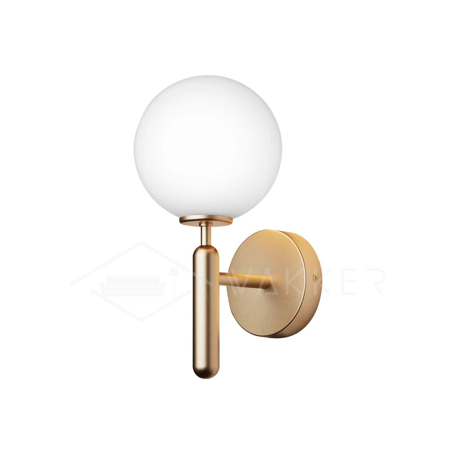 Ilirila Modern Minimalist Brass Glass Wall Light-Neutral Decor