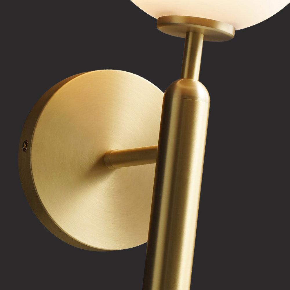 Ilirila Modern Minimalist Brass Glass Wall Light-Neutral Decor