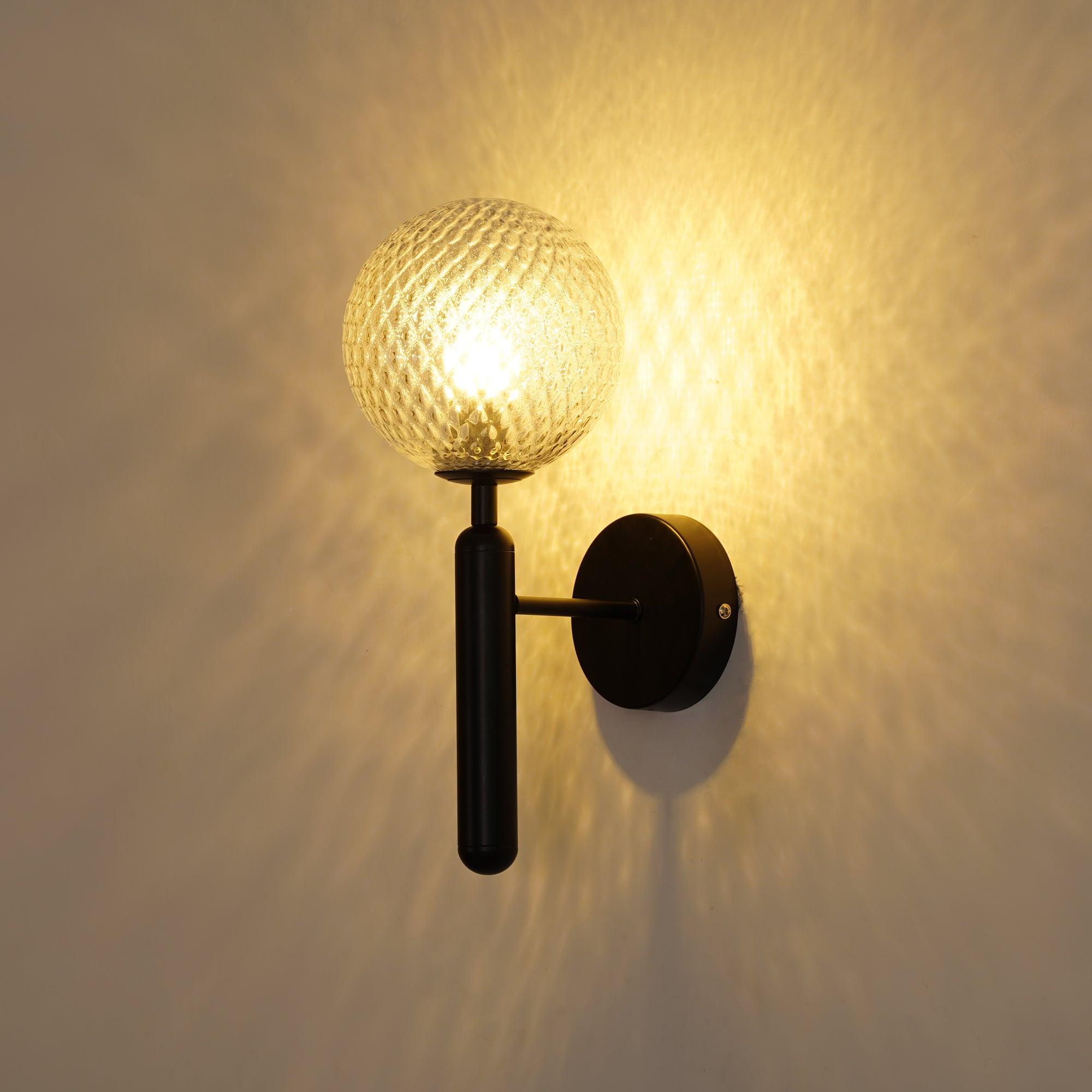 Ilirila Modern Minimalist Brass Glass Wall Light-Neutral Decor
