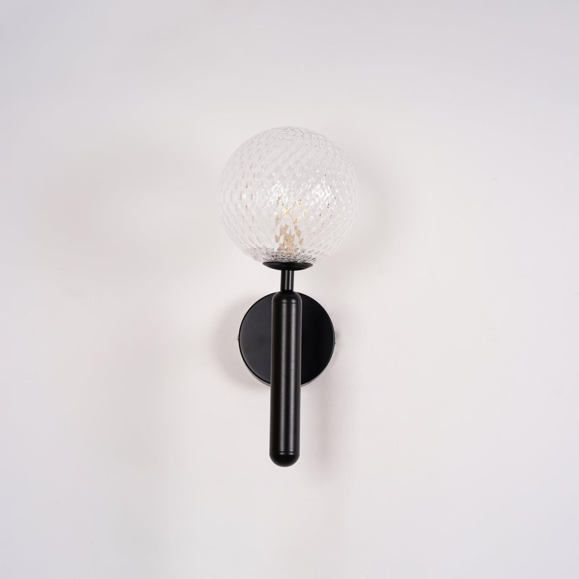 Kynlo Wall Lamp Plug In Glass Globe Nordic-Neutral Decor