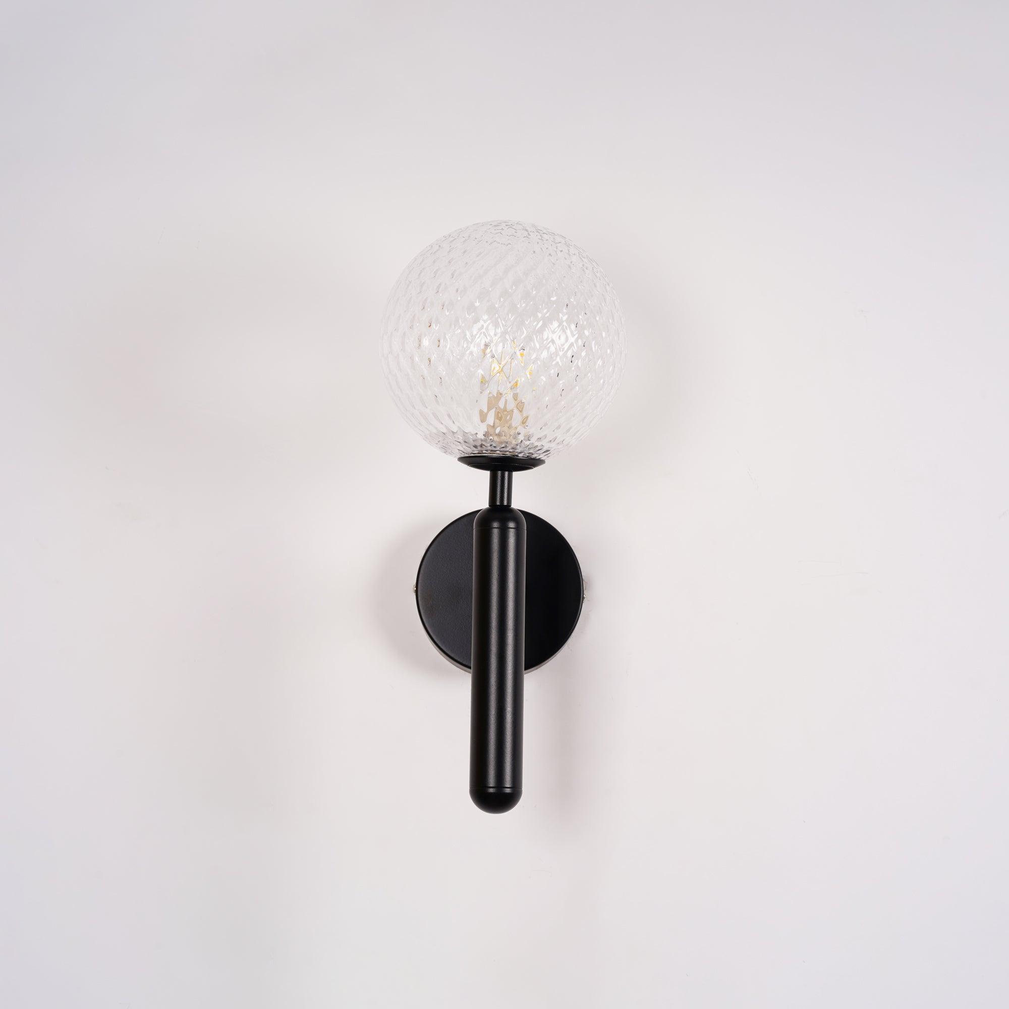 Ilirila Modern Minimalist Brass Glass Wall Light-Neutral Decor