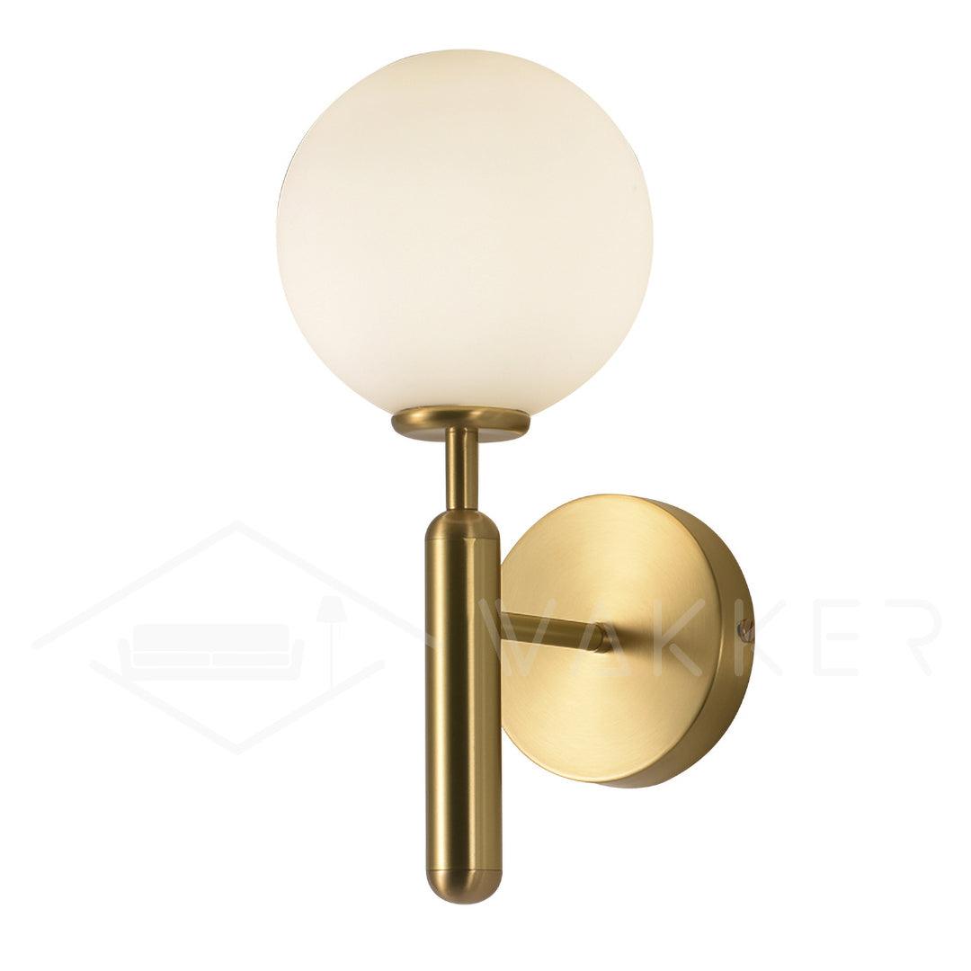 Ilirila Modern Minimalist Brass Glass Wall Light-Neutral Decor