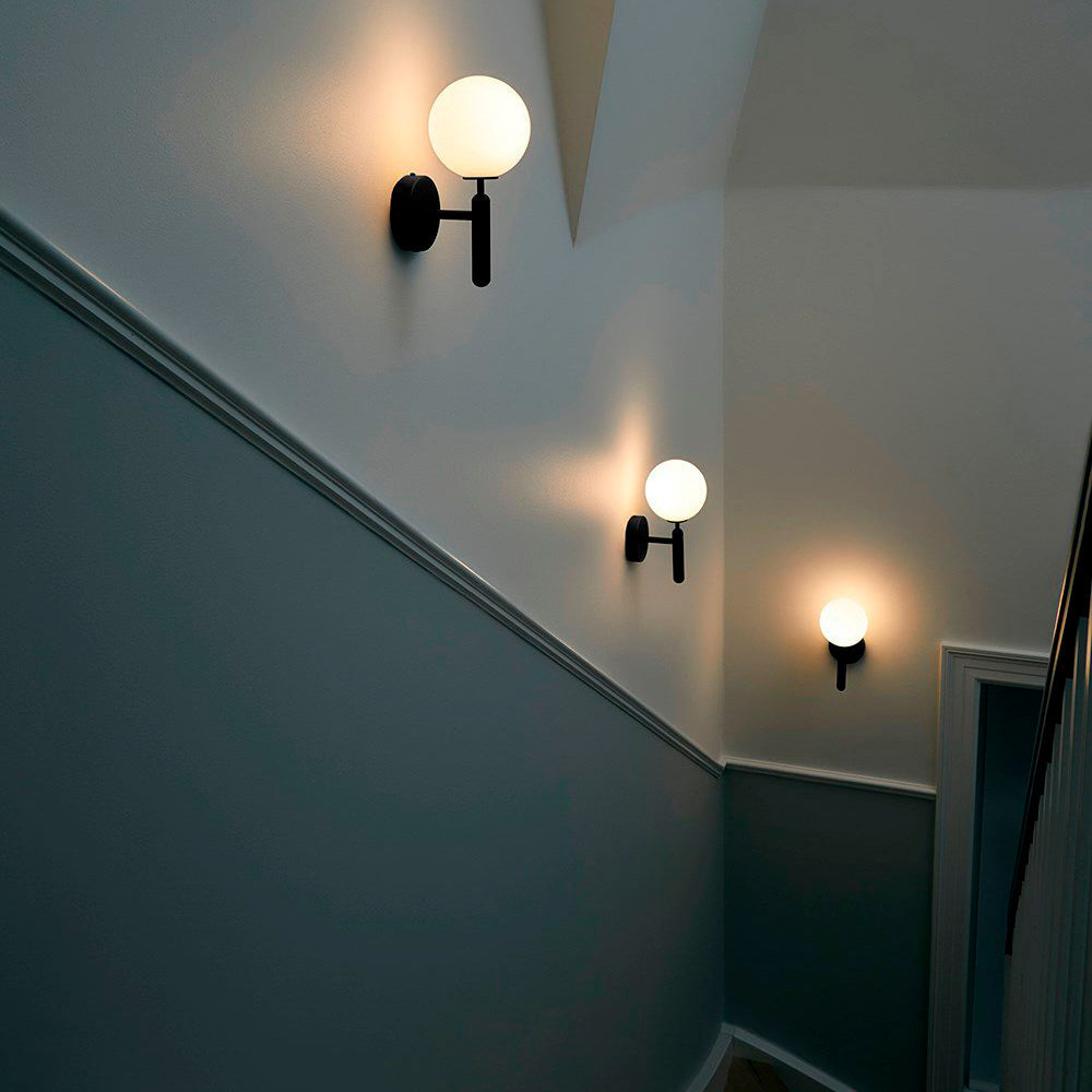 Kynlo Wall Lamp Plug In Glass Globe Nordic-Neutral Decor