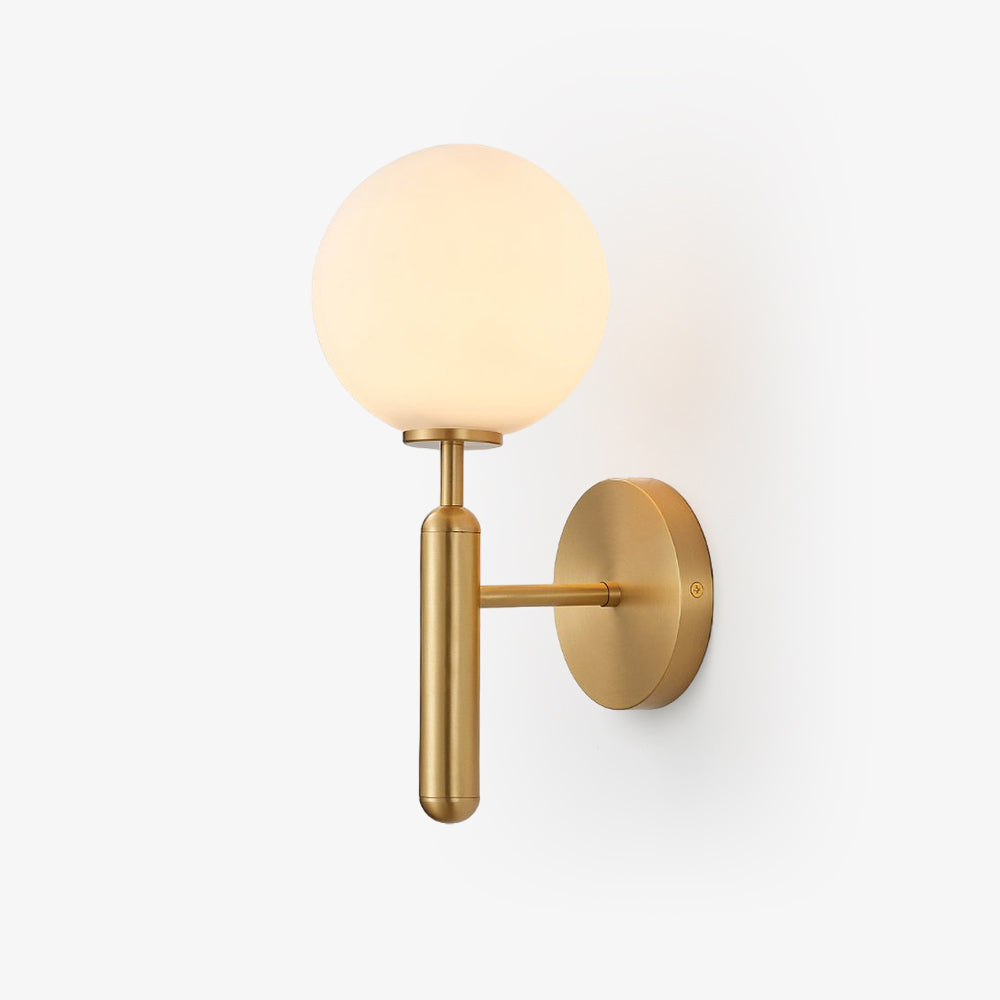 Ilirila Modern Minimalist Brass Glass Wall Light-Neutral Decor