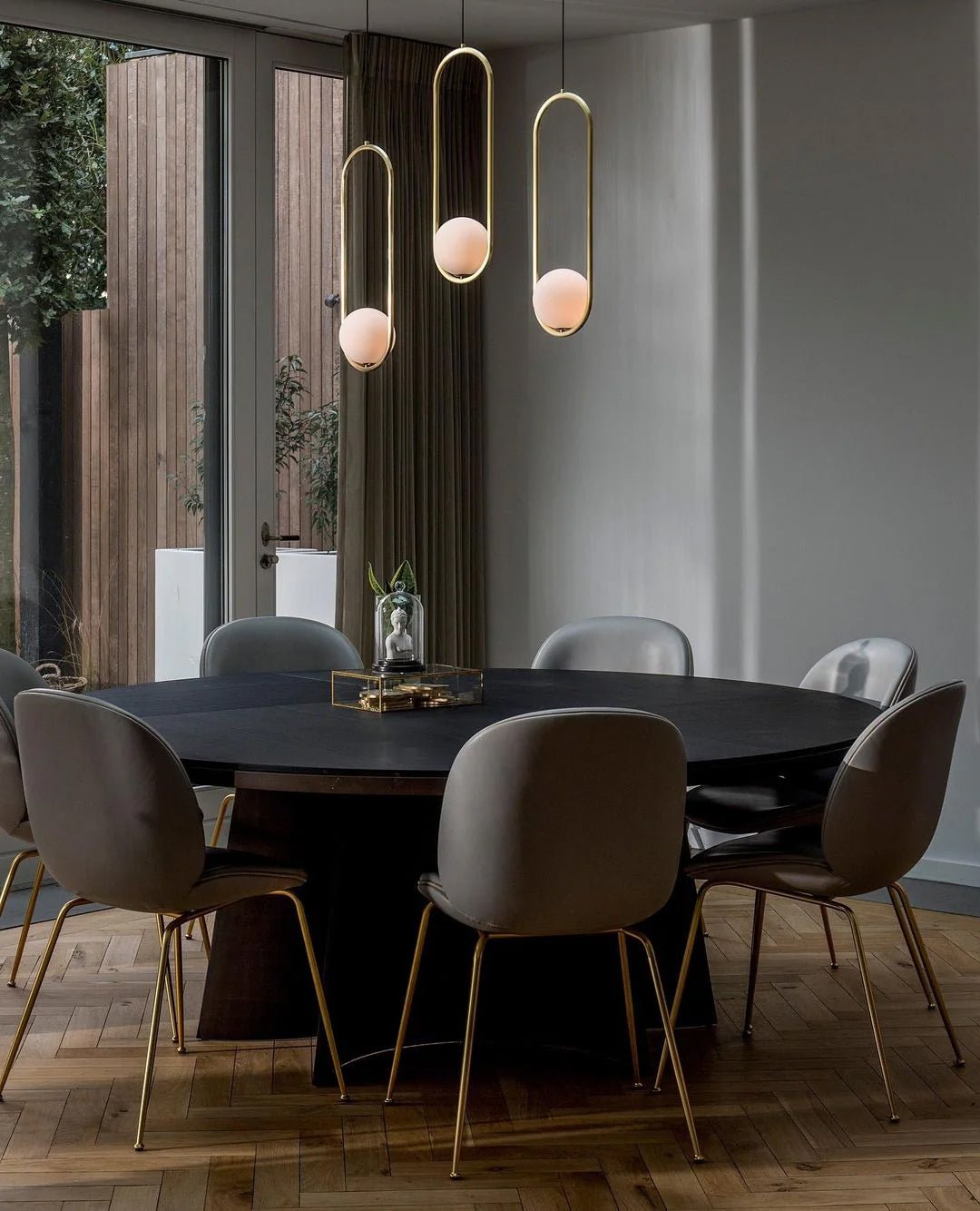 Cyvora Modern Minimalist Combination Glass Chandelier-Neutral Decor