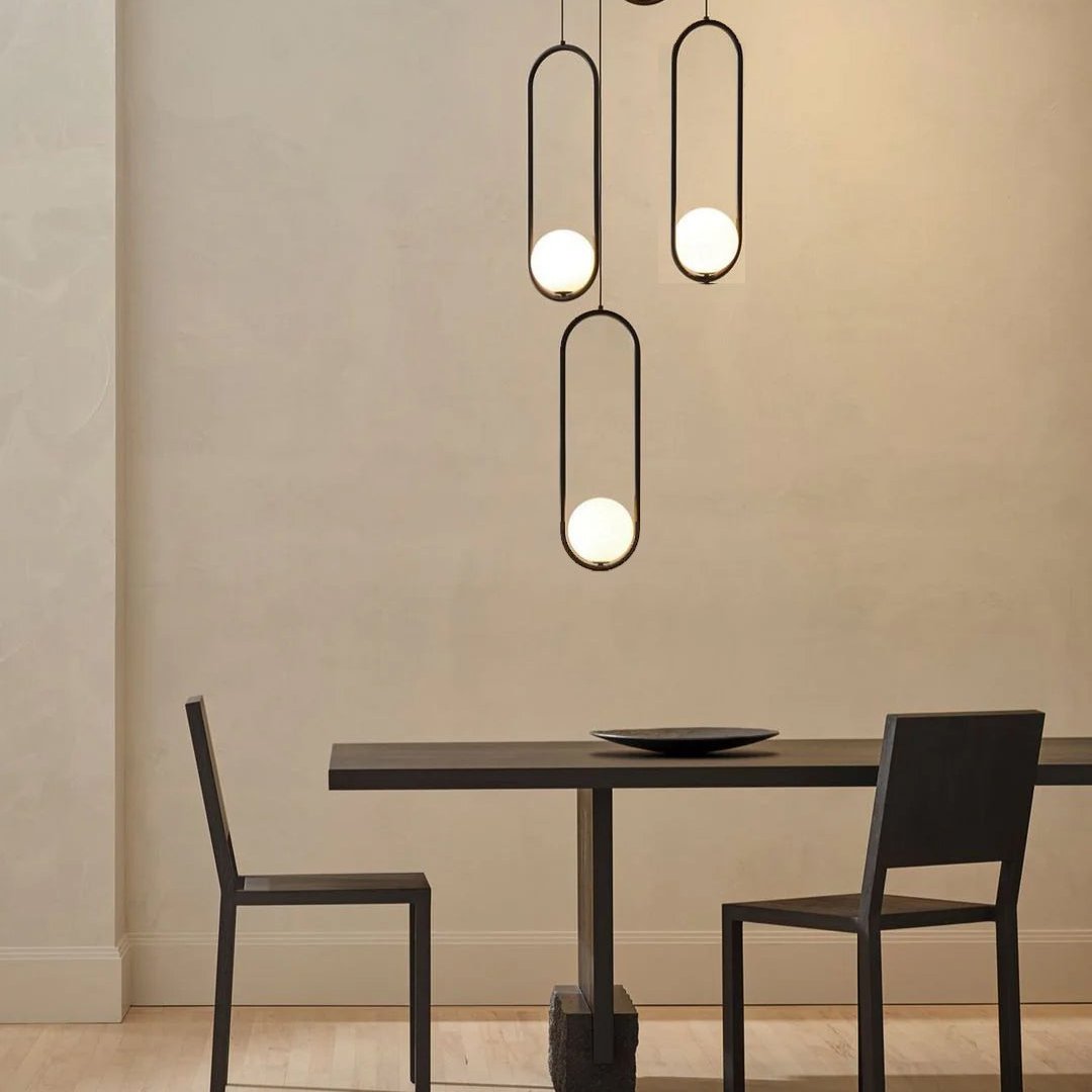 Cyvora Modern Minimalist Combination Glass Chandelier-Neutral Decor