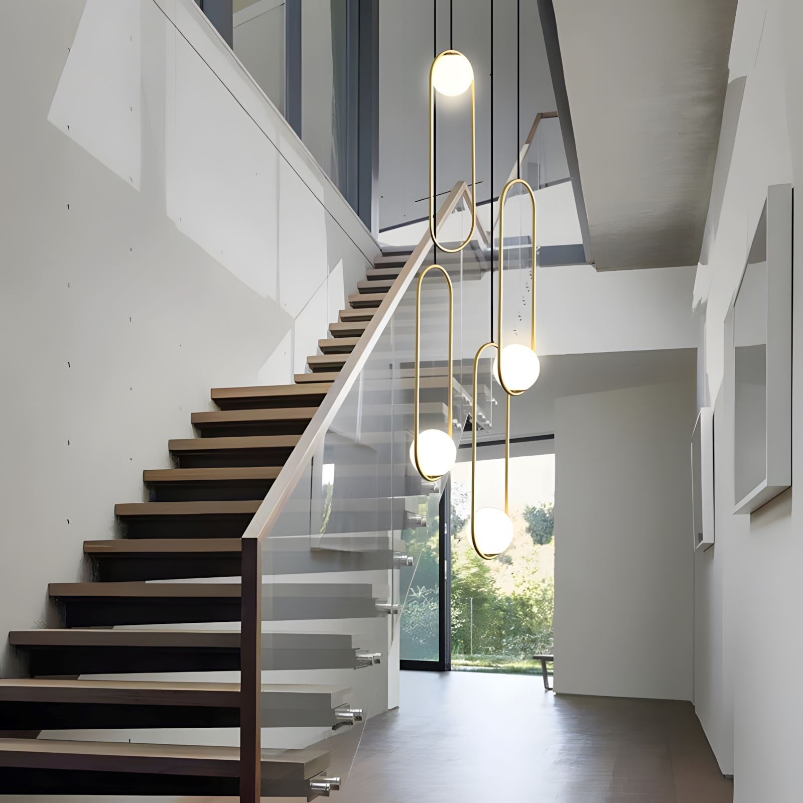 Cyvora Modern Minimalist Combination Glass Chandelier-Neutral Decor