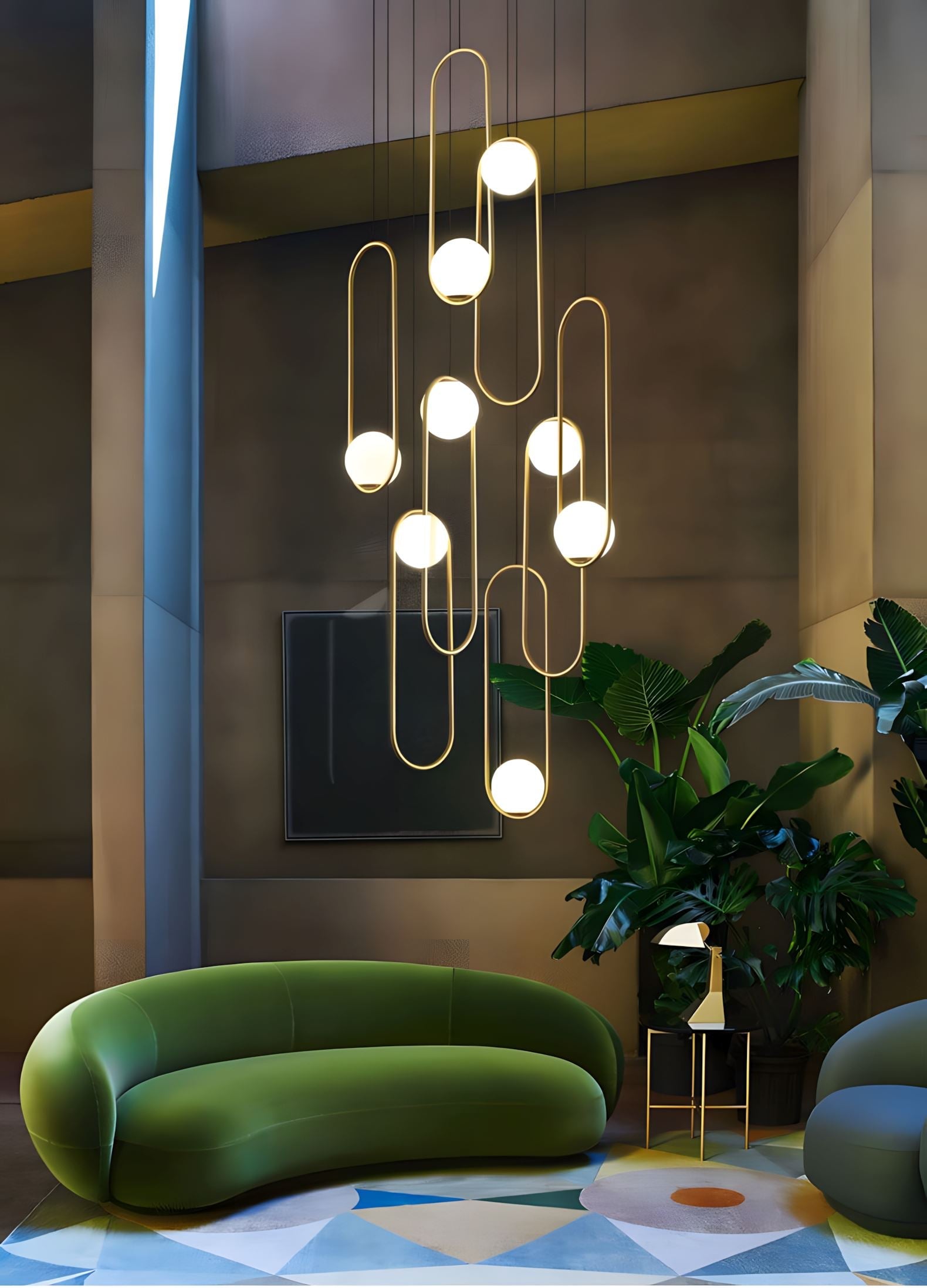 Cyvora Modern Minimalist Combination Glass Chandelier-Neutral Decor