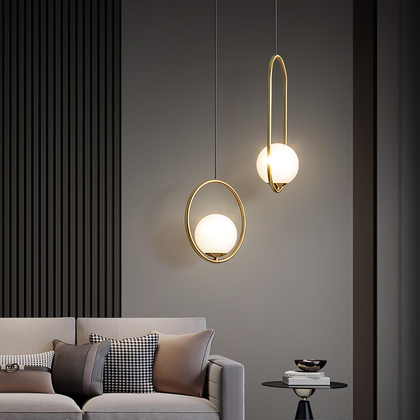 Emberis Modern Brass Pendant Light-Neutral Decor