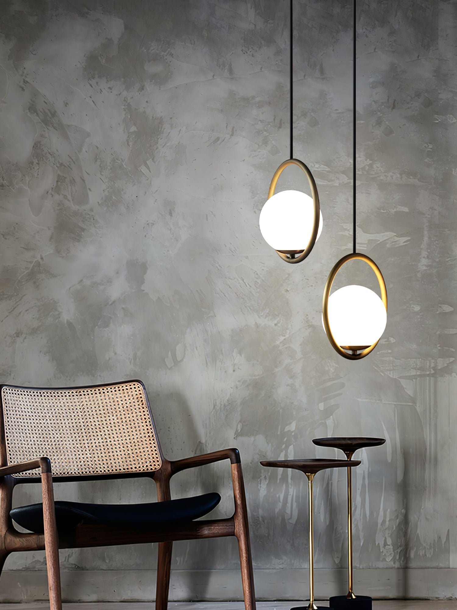 Lustra Pendant Lamp Brass Modern Ring-Neutral Decor