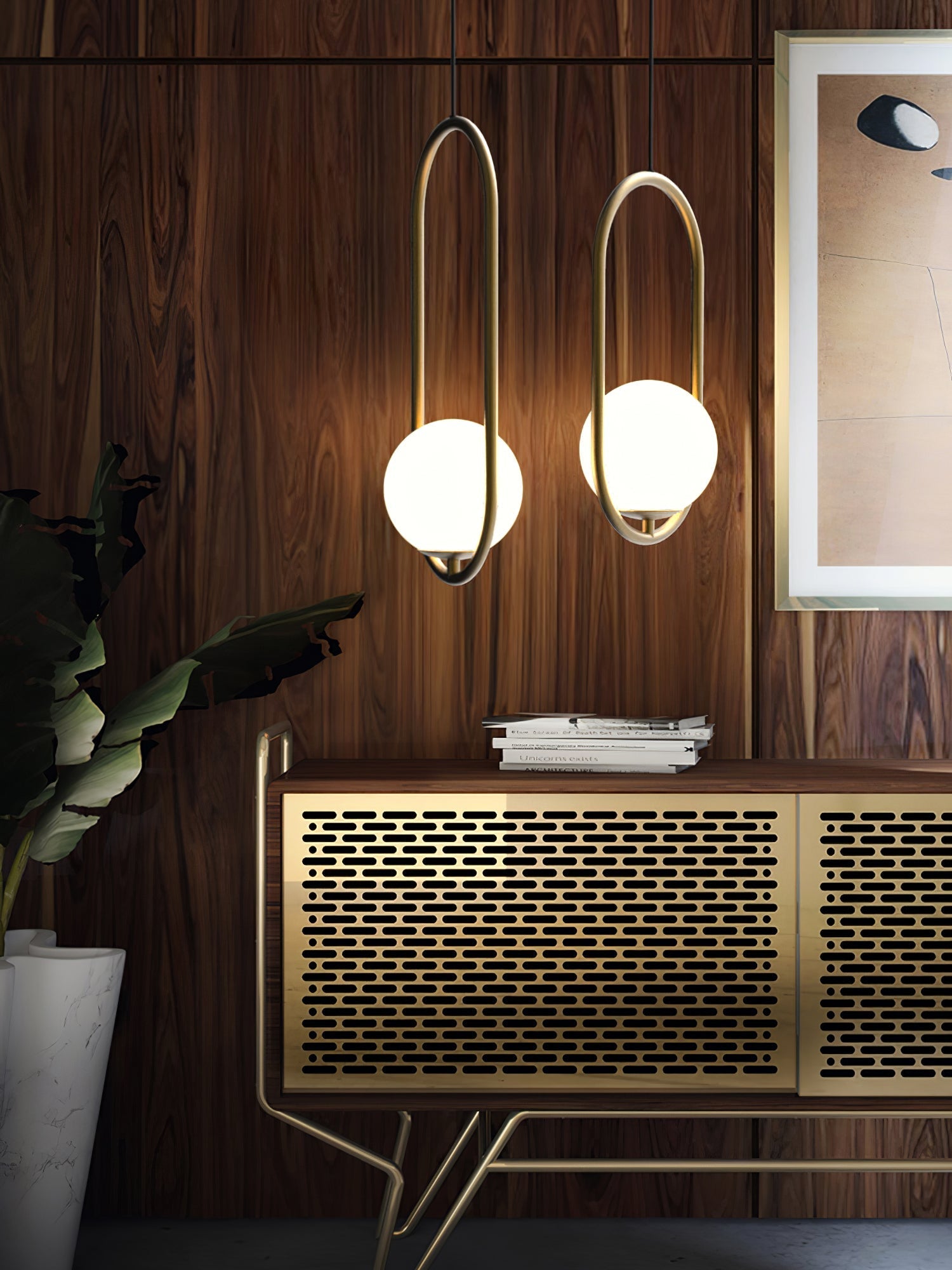 Lustra Pendant Lamp Brass Modern Ring-Neutral Decor