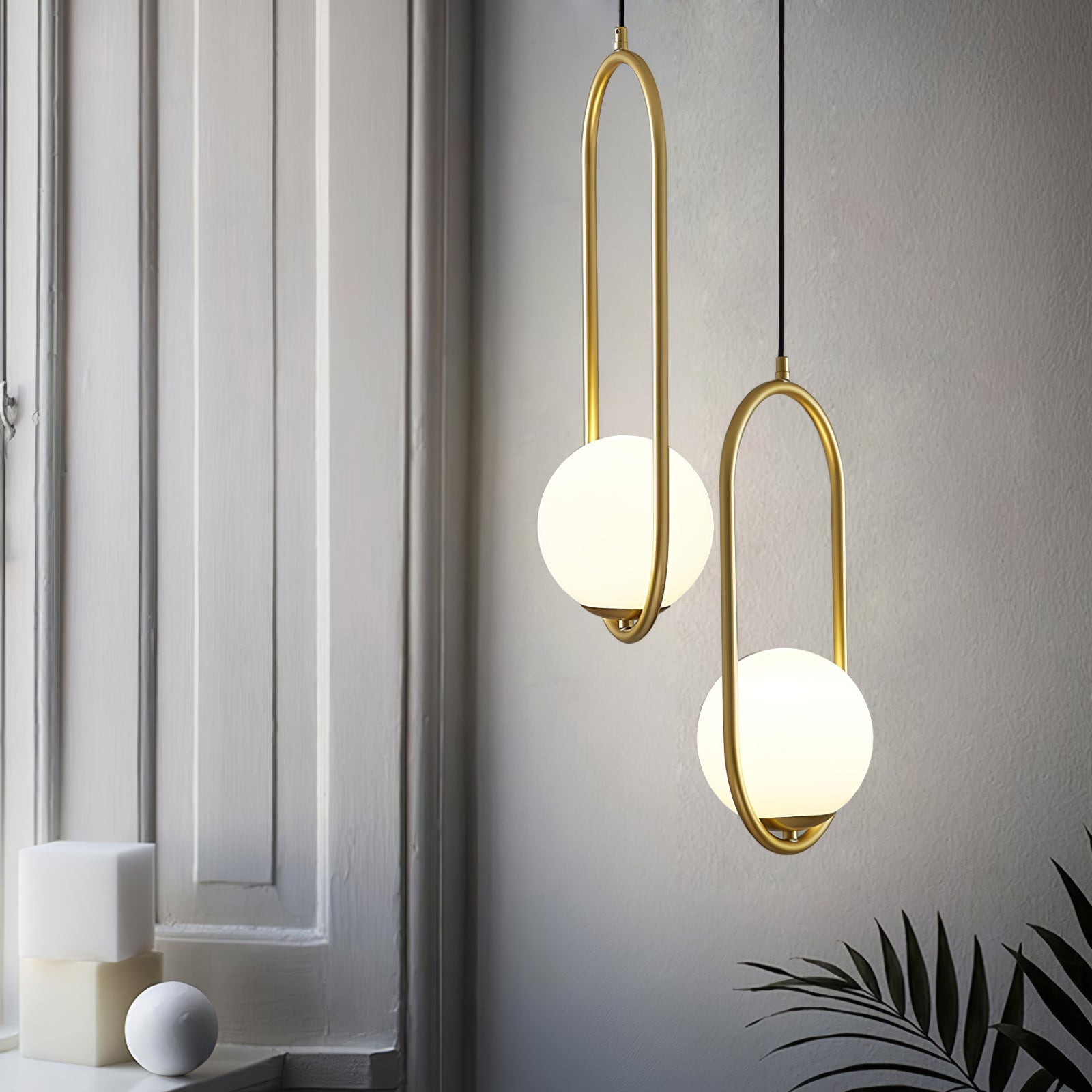 Sorveth Contemporary Brass Pendant Light-Neutral Decor