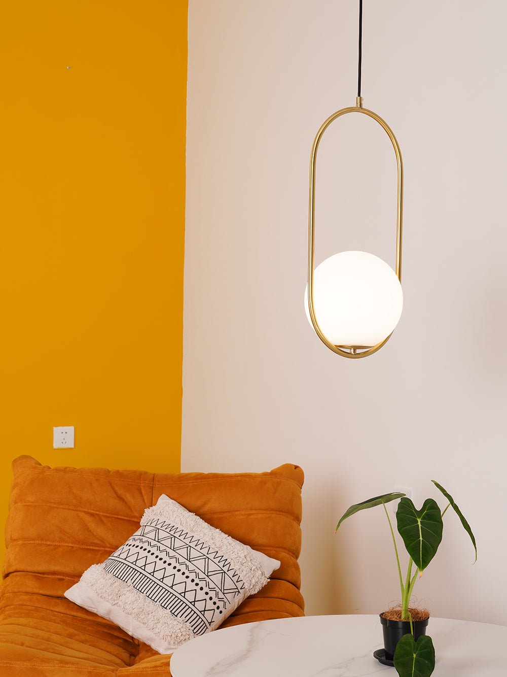 Lustra Pendant Lamp Brass Modern Ring-Neutral Decor