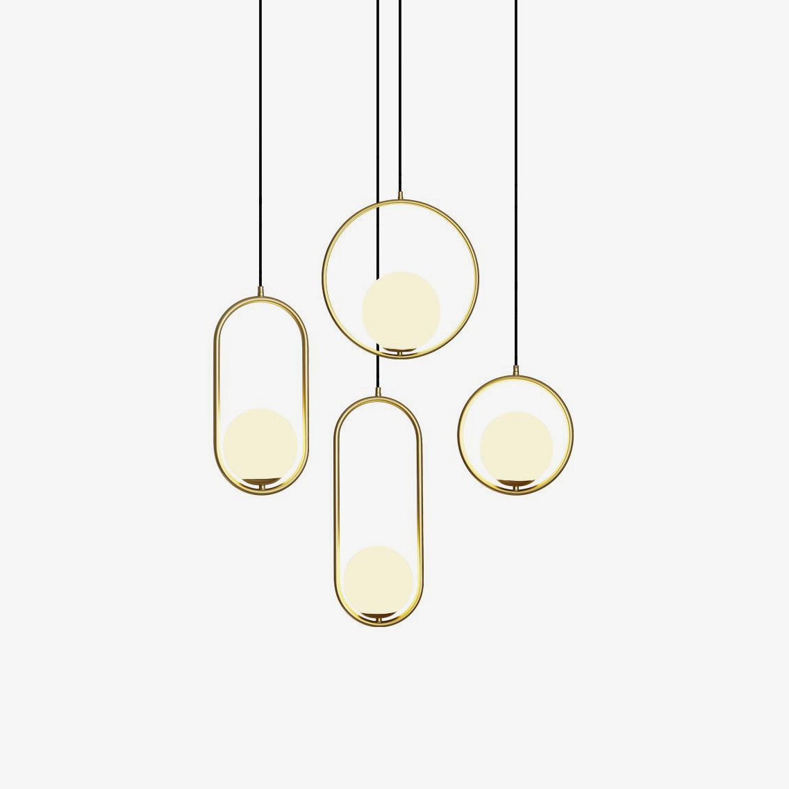 Lustra Pendant Lamp Brass Modern Ring-Neutral Decor