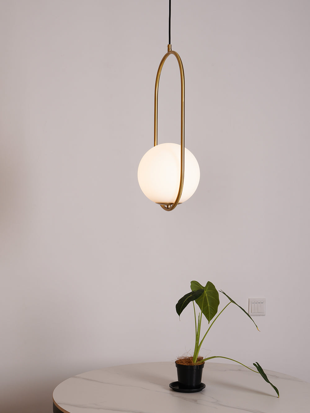 Lustra Pendant Lamp Brass Modern Ring-Neutral Decor