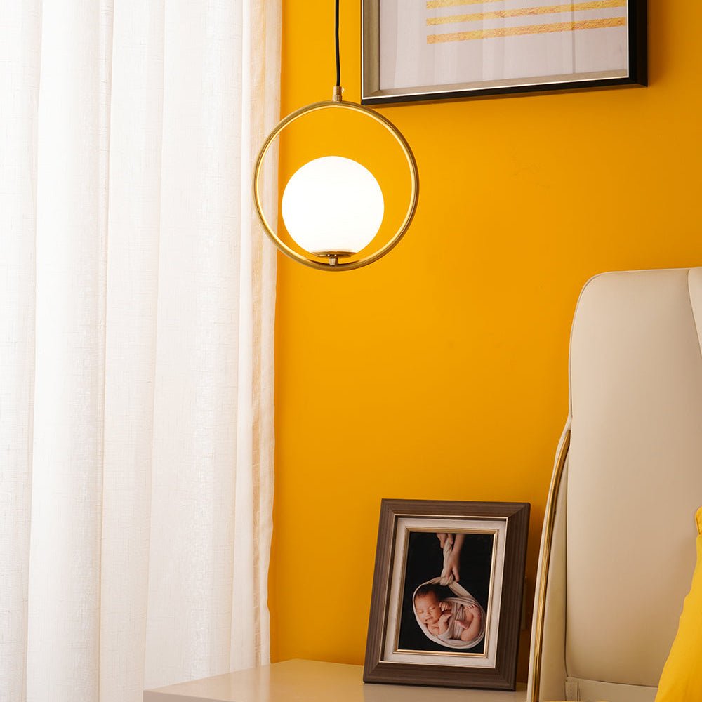 Lustra Pendant Lamp Brass Modern Ring-Neutral Decor