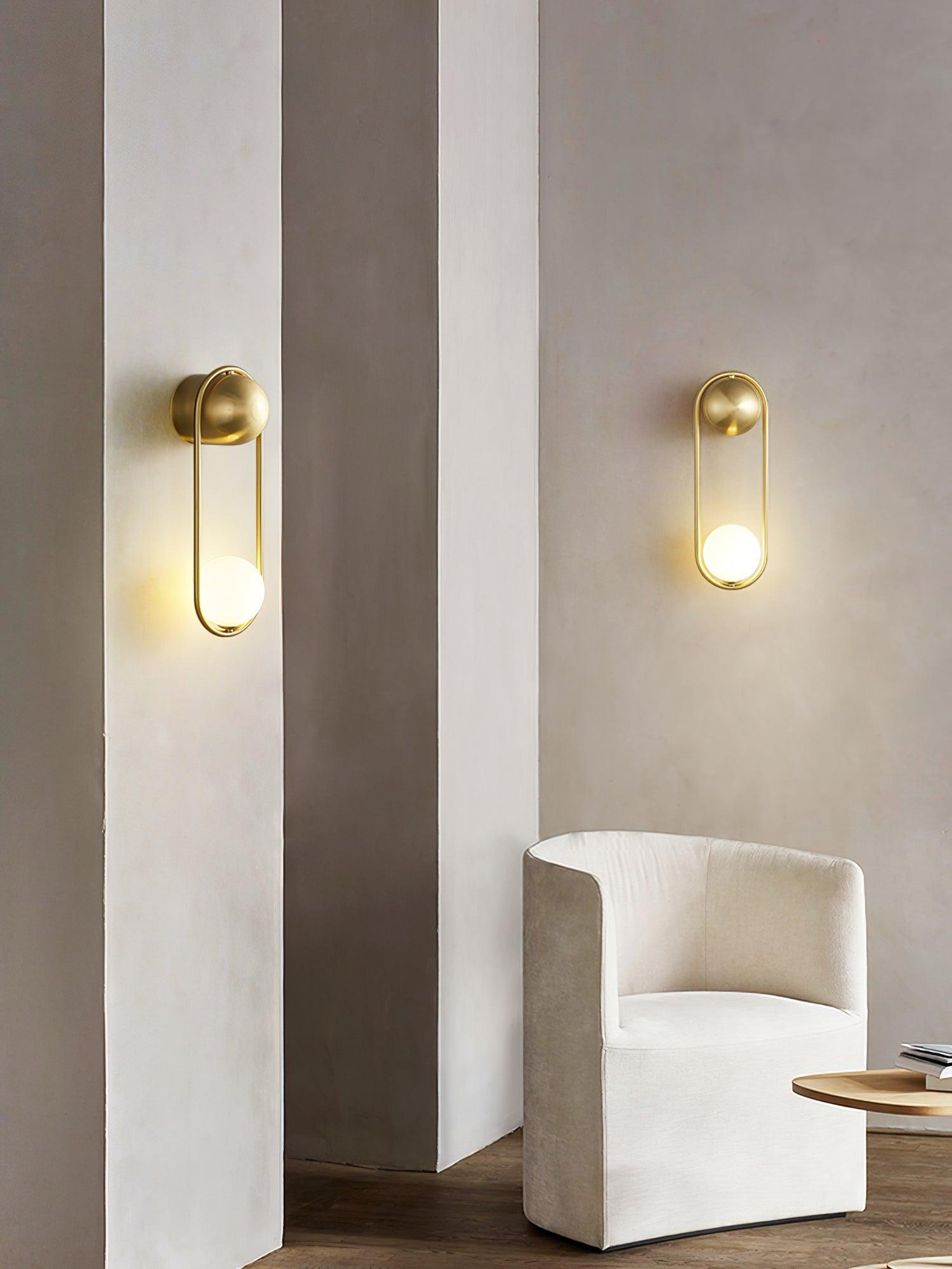 Aura Radiain Brass Minimalist Wall Lamp-Neutral Decor