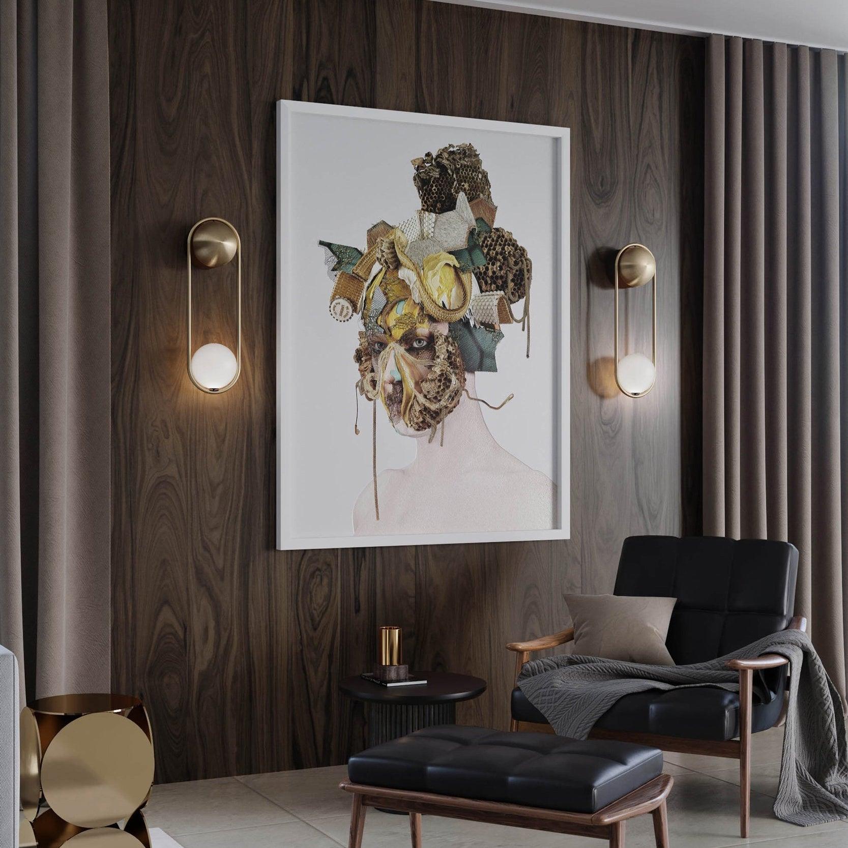 Aura Radiain Brass Minimalist Wall Lamp-Neutral Decor