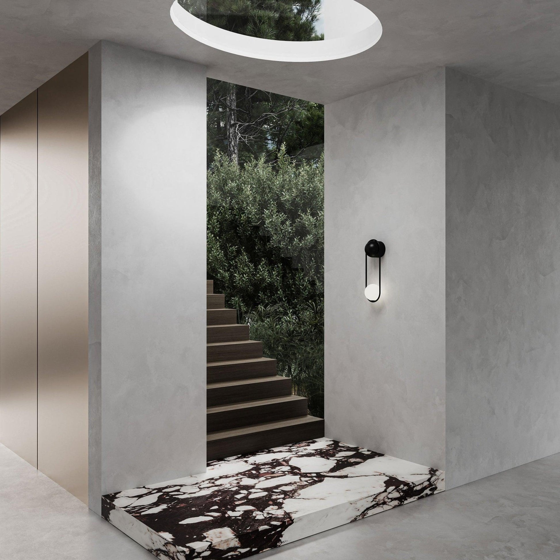 Aura Radiain Brass Minimalist Wall Lamp-Neutral Decor