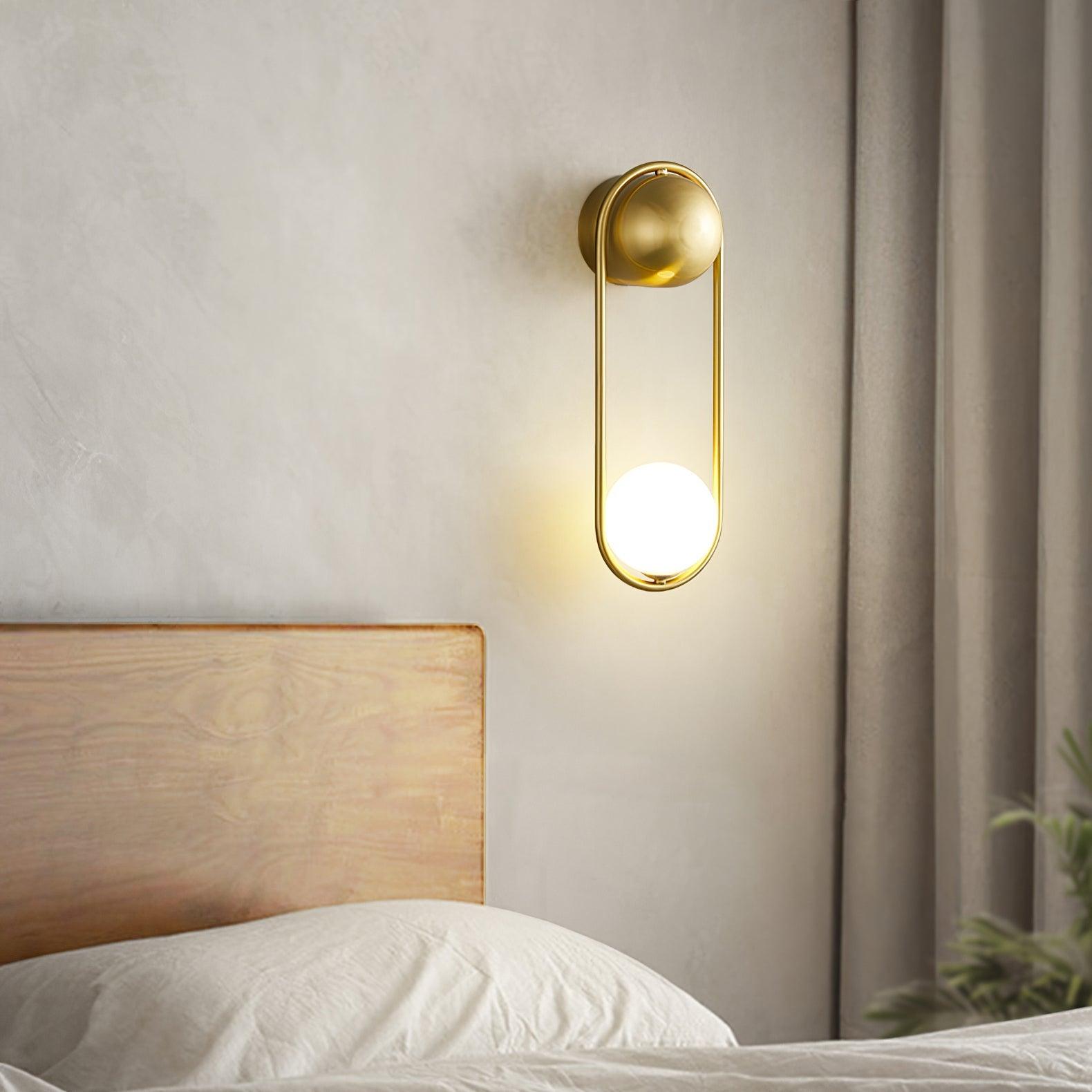 Aura Radiain Brass Minimalist Wall Lamp-Neutral Decor
