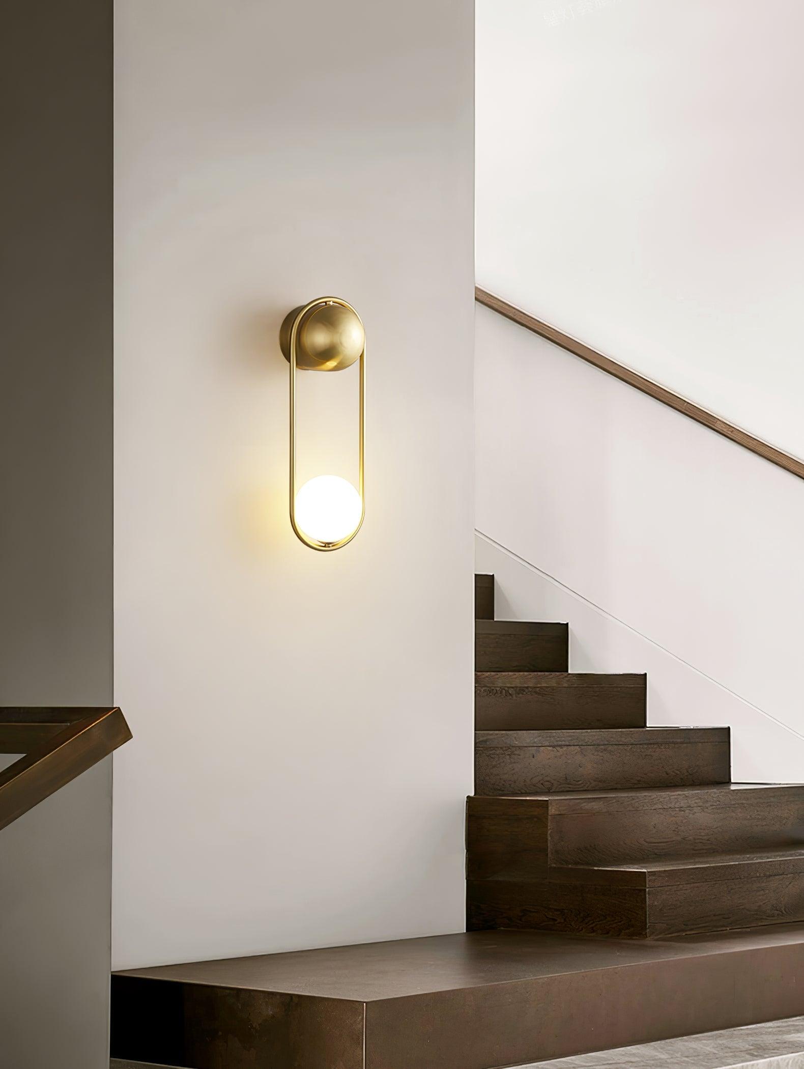 Aura Radiain Brass Minimalist Wall Lamp-Neutral Decor