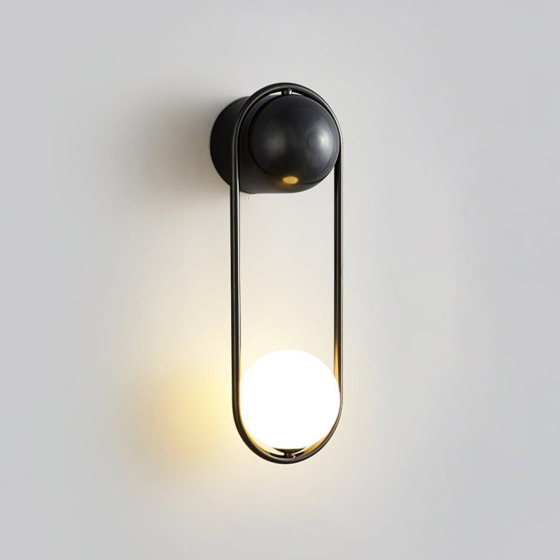 Diagram showing the dimensions of the Mila Wall Lamp.