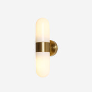 Wall Lamp Metal Glass Modern Minimalist Vertical Sconce for Bedroom