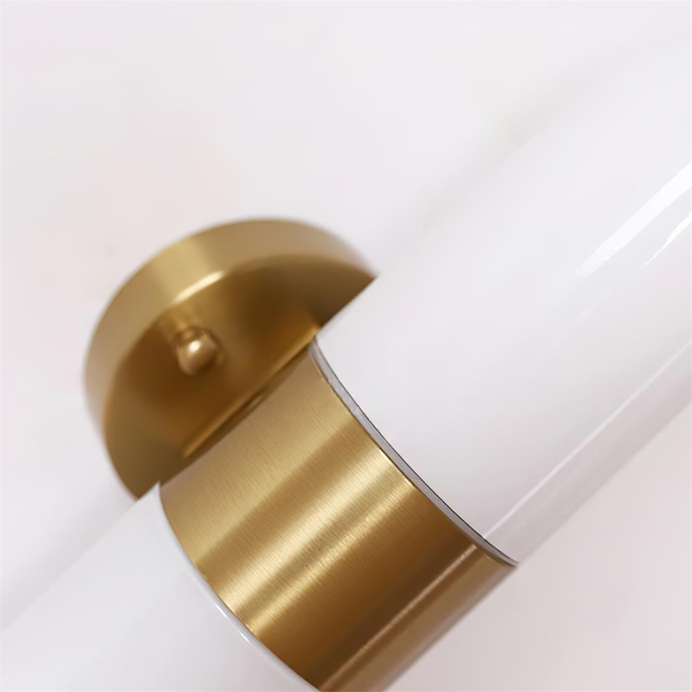 Wall Lamp Metal Glass Modern Minimalist Vertical Sconce for Bedroom