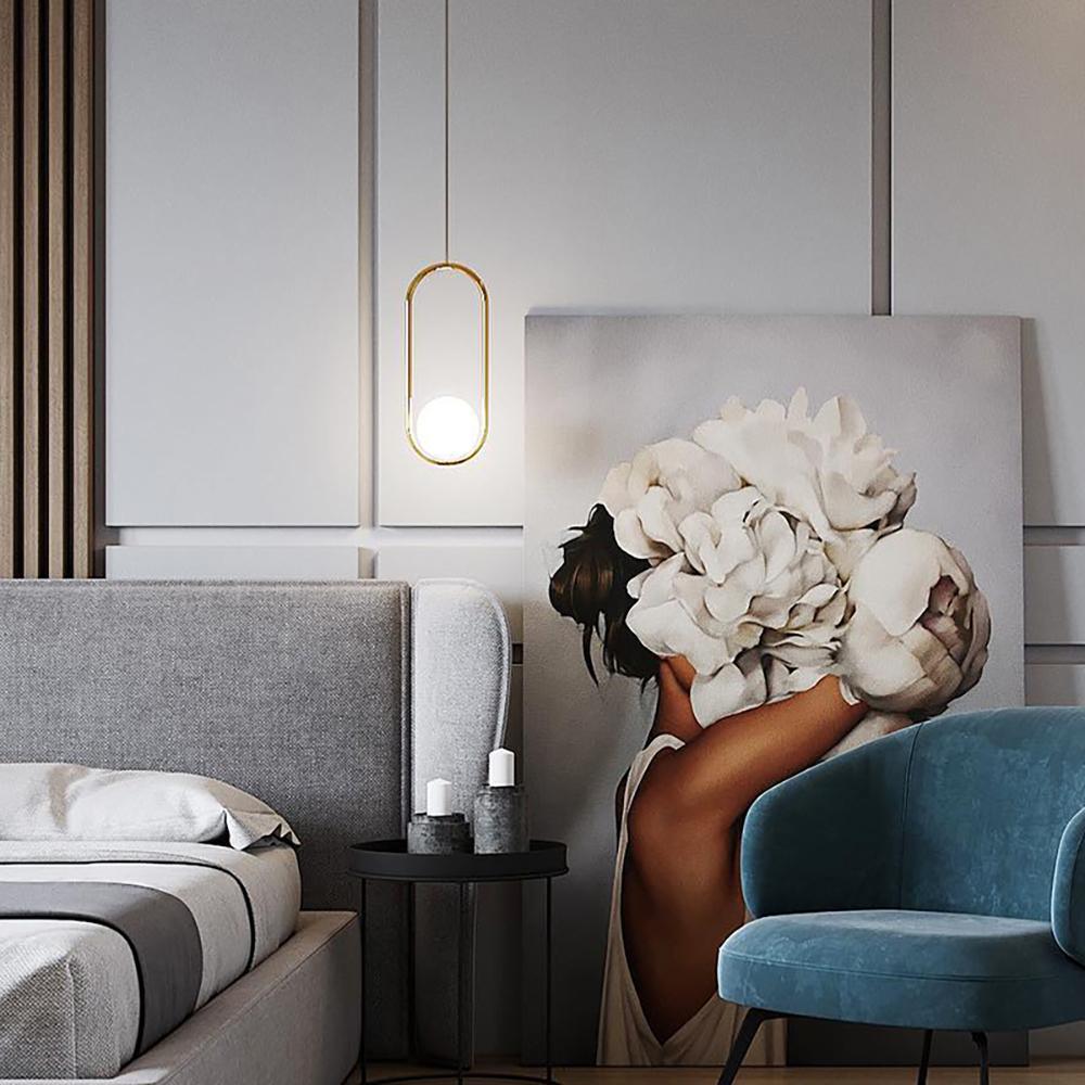 Lustra Pendant Lamp Brass Modern Ring-Neutral Decor