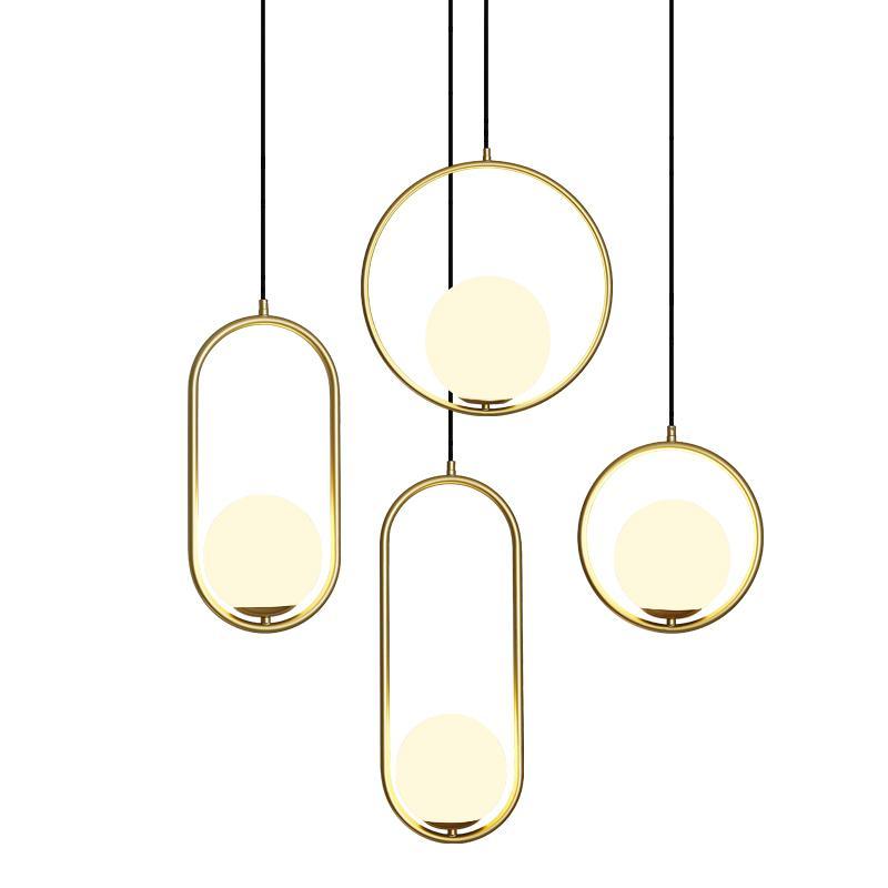 Lustra Pendant Lamp Brass Modern Ring-Neutral Decor