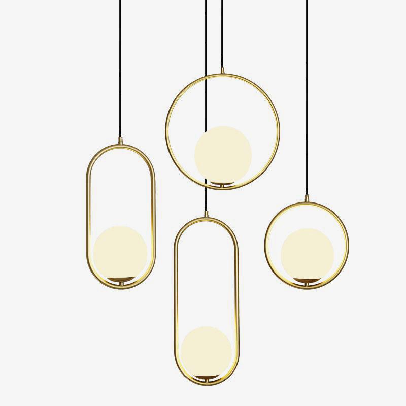 Lustra Pendant Lamp Brass Modern Ring-Neutral Decor