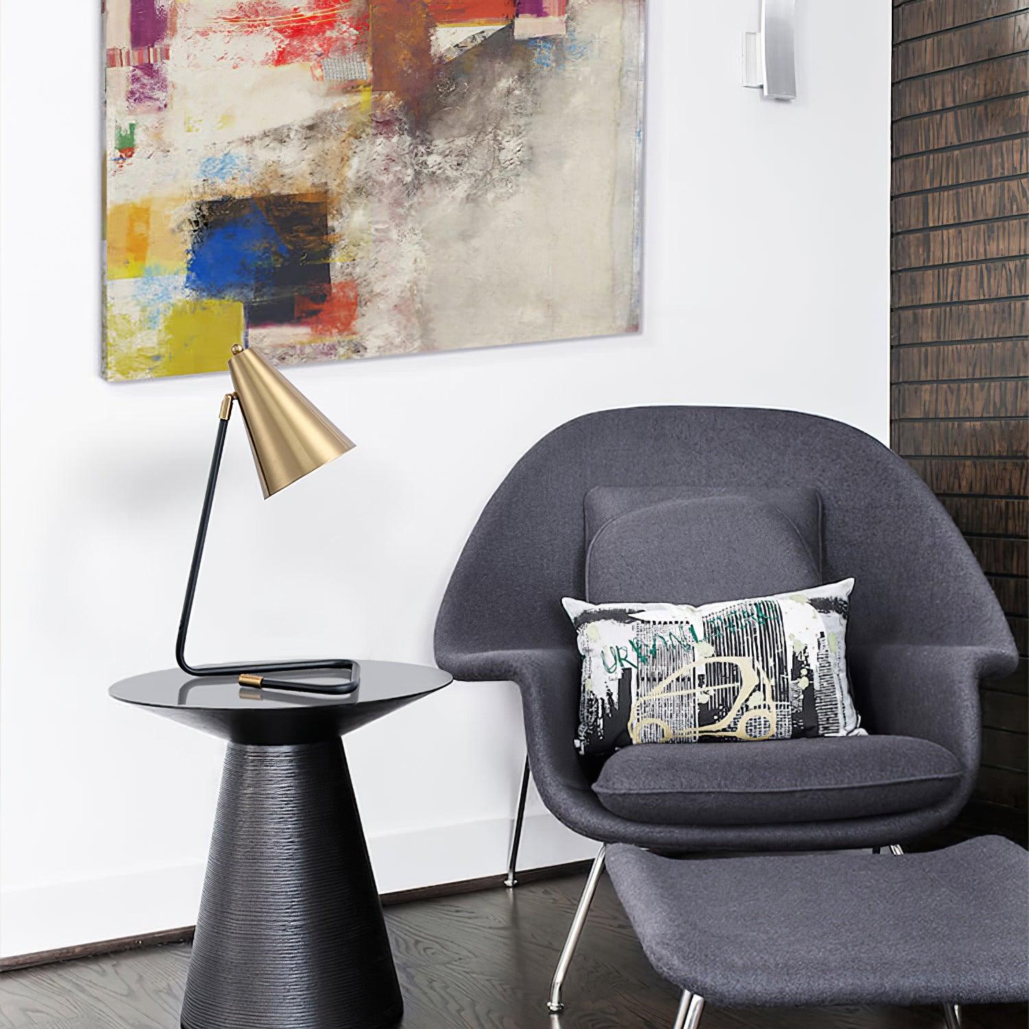 Lumiere Industrial Table Lamp-Neutral Decor