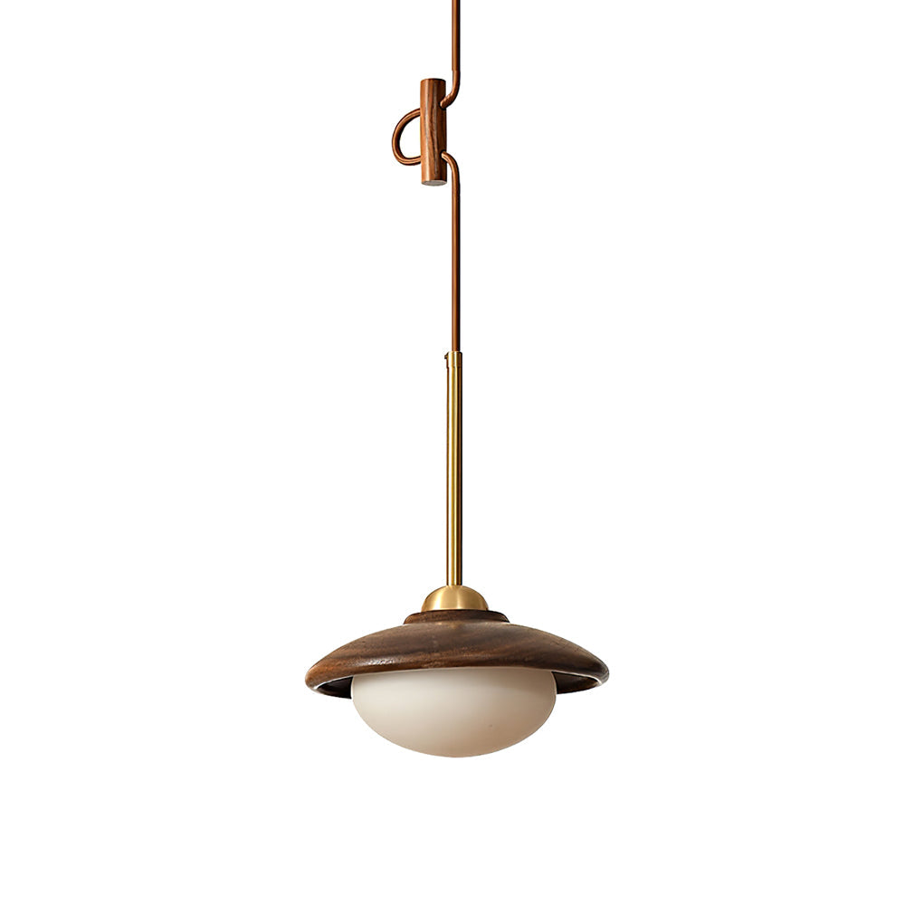 Side profile of the Milivia Pendant Light showcasing its sleek design.
