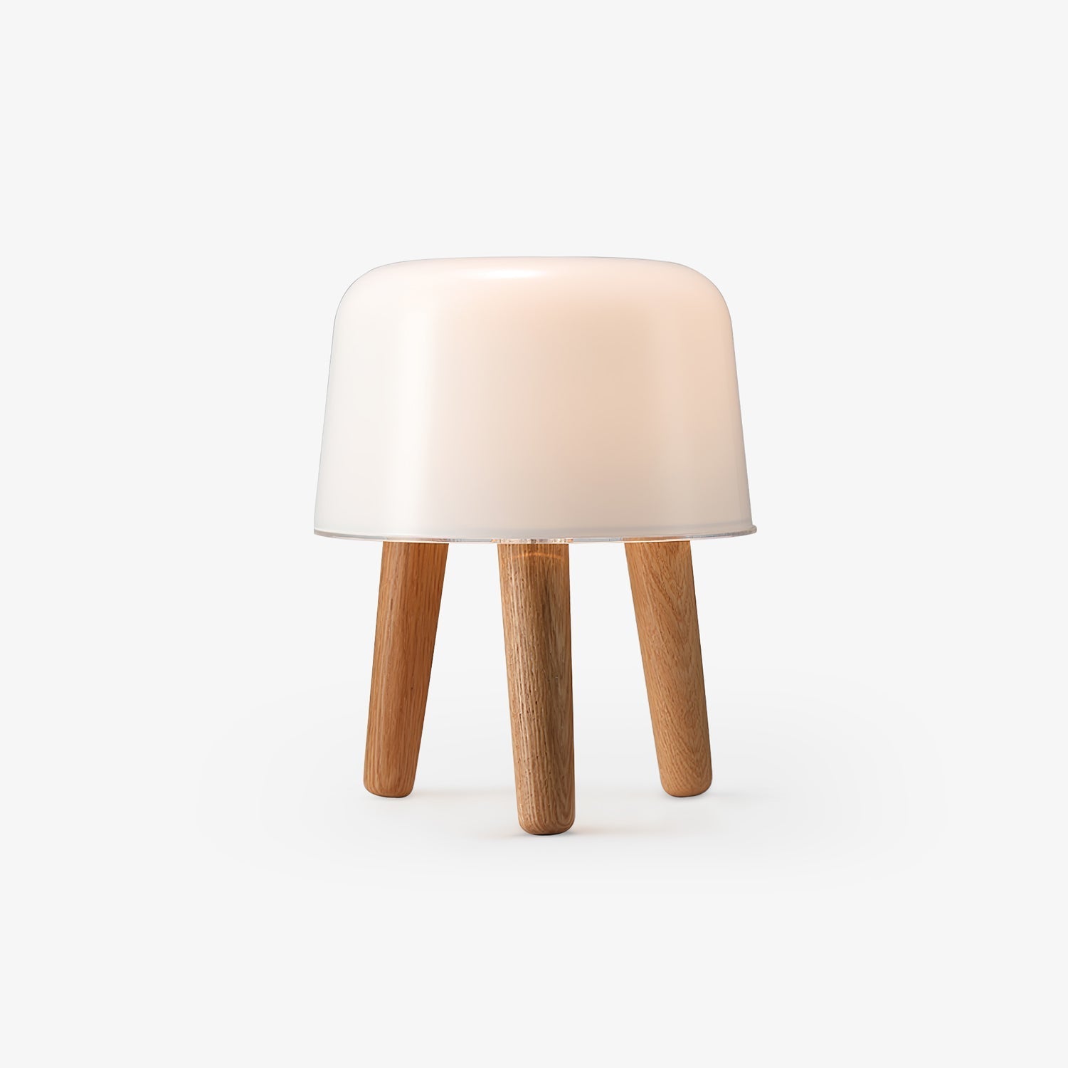 GlowPod Wood Milk Table Lamp-Neutral Decor