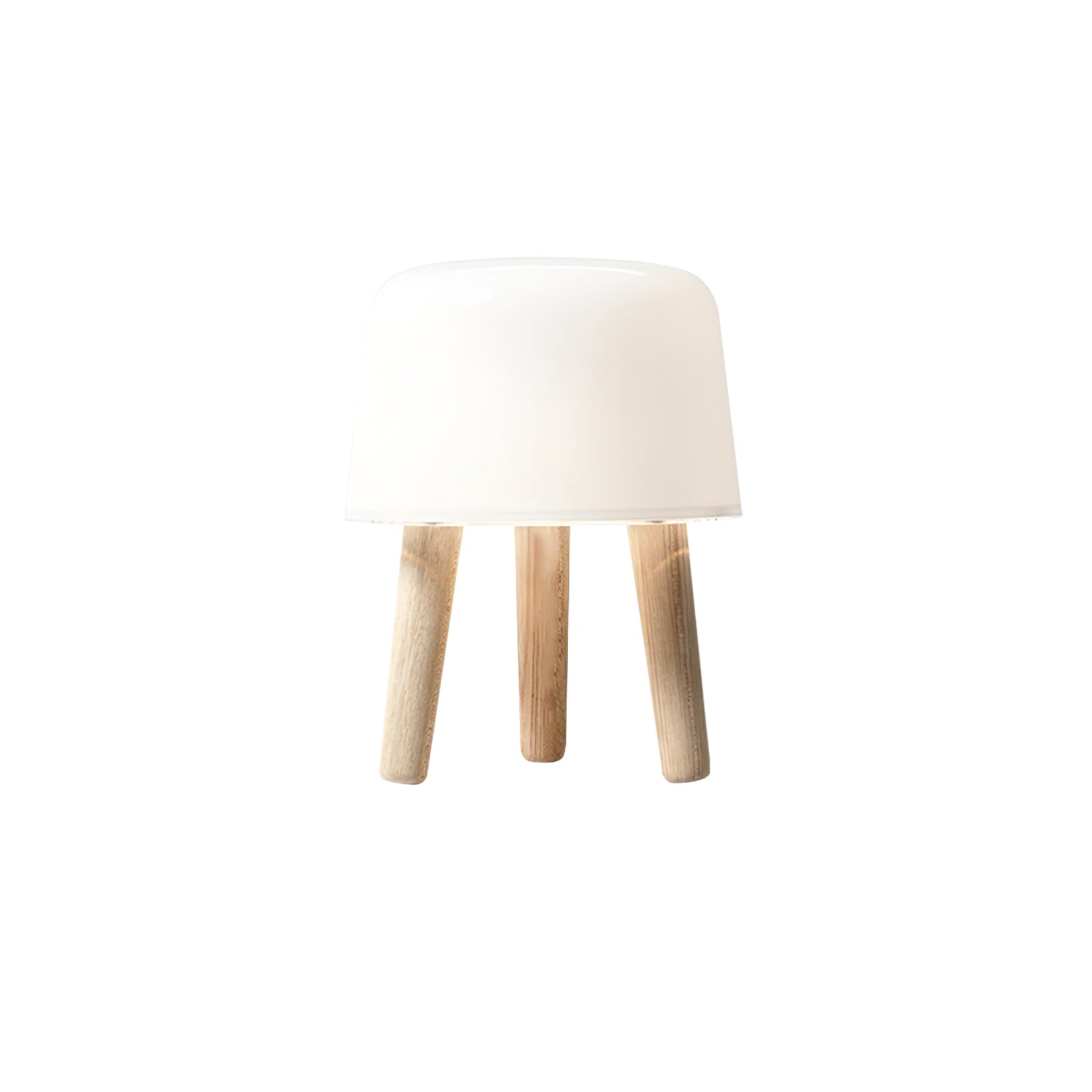 GlowPod Wood Milk Table Lamp-Neutral Decor