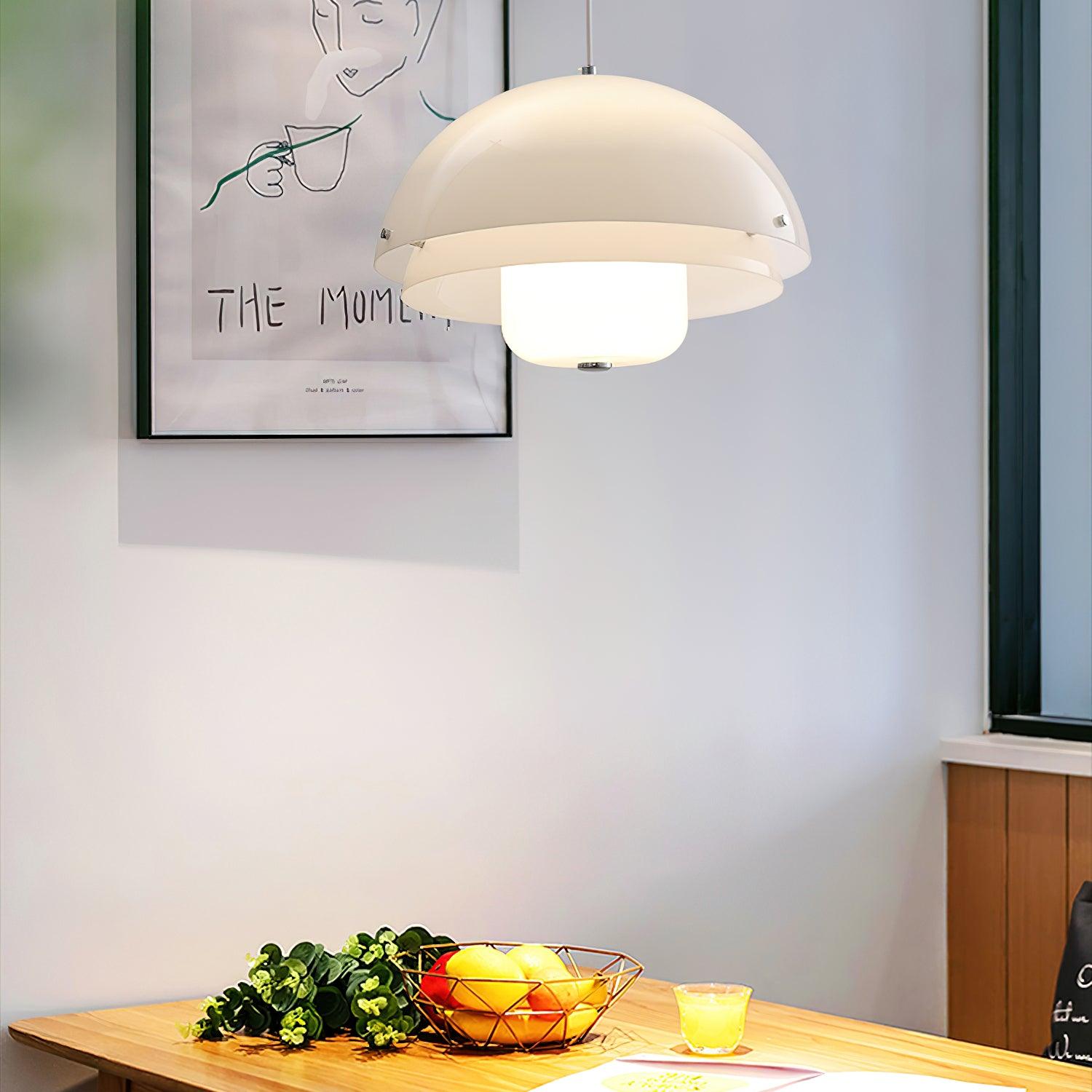 Lior Unique Milk White Glass Pendant Lamp-Neutral Decor